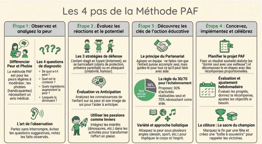Les 4 étapes de la méthode PAF - Partnership Against Fear