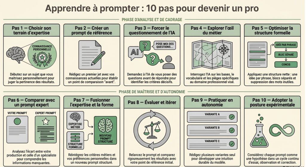 Apprendre à prompter : la méthode en 10 pas