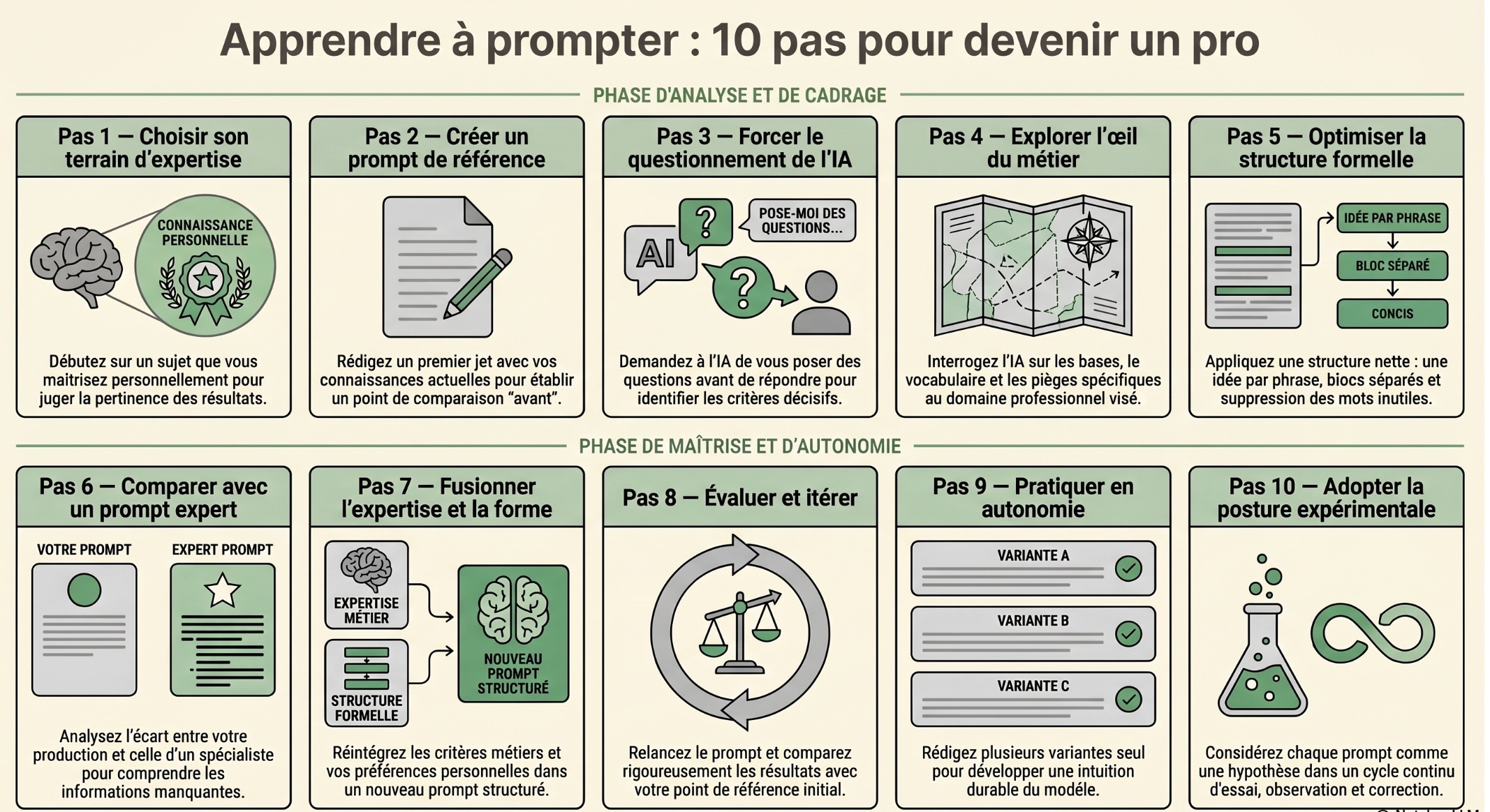 Apprendre à prompter : la méthode en 10 pas
