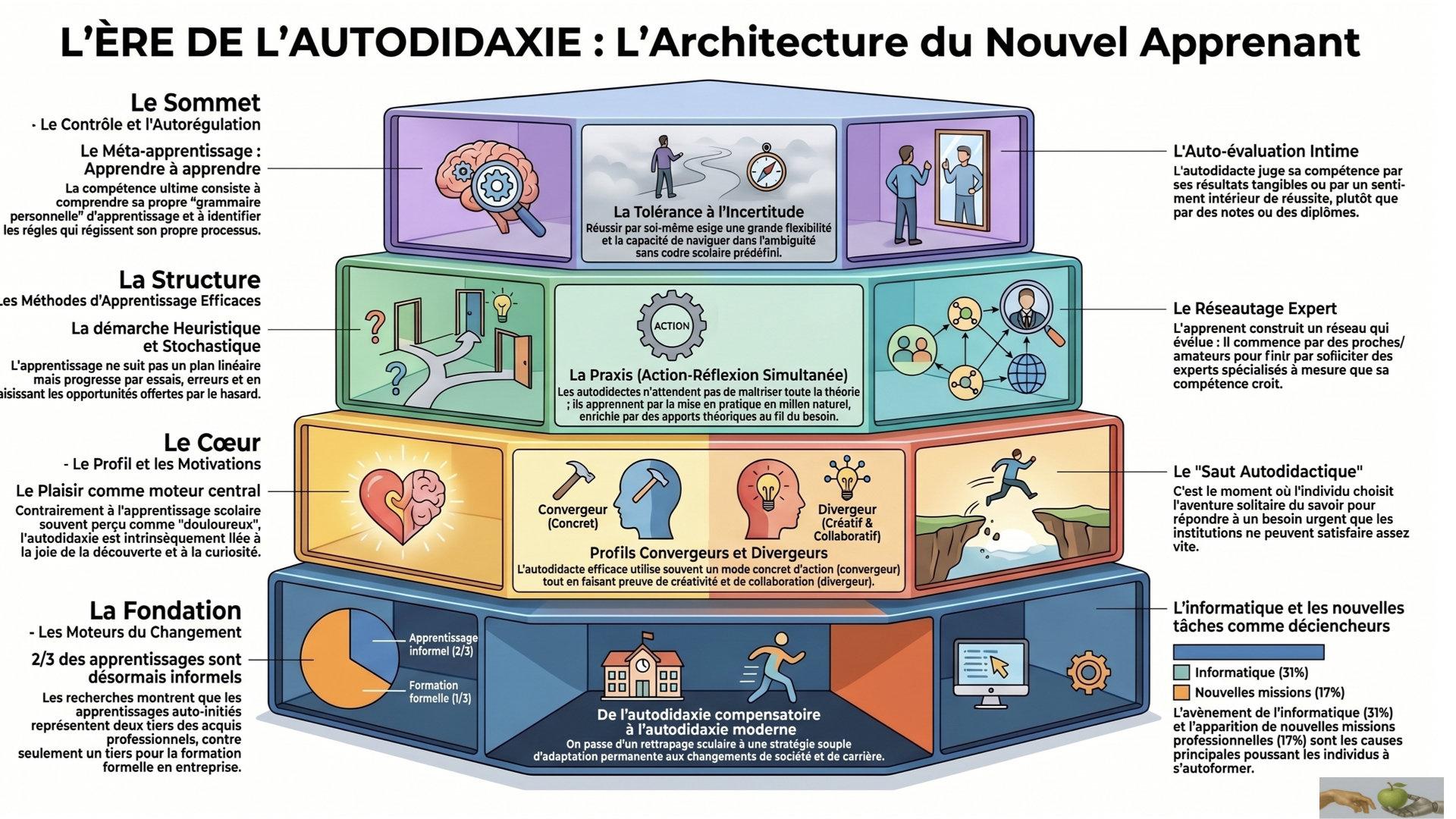 Architecture mentale de l'apprenant autodidacte