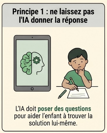Principe 1 : ne pas laisser l'IA donner la réponse