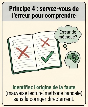 Principe 4 : se servir de l'erreur pour comprendre