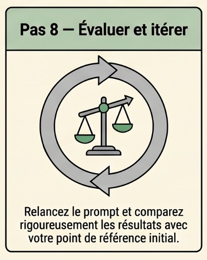 Pas 8 : repasser le prompt et analyser le résultat