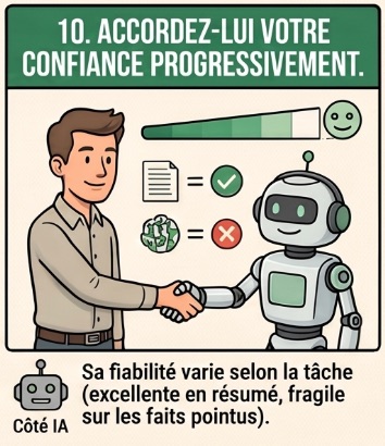 Réflexe 10 : accorder sa confiance progressivement à l'IA