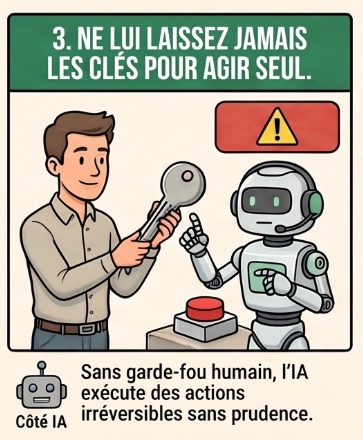 Réflexe 3 : ne pas laisser l'IA agir seule