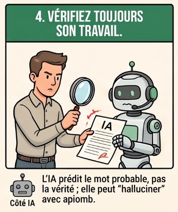 Réflexe 4 : vérifier le travail de l'IA