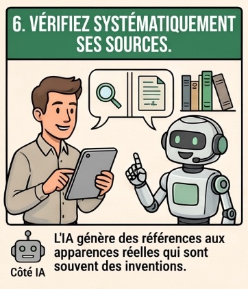 Réflexe 6 : vérifier les sources de l'IA