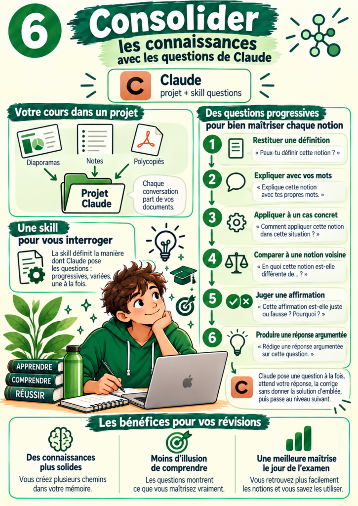 Consolider ses connaissances avec les questions de Claude