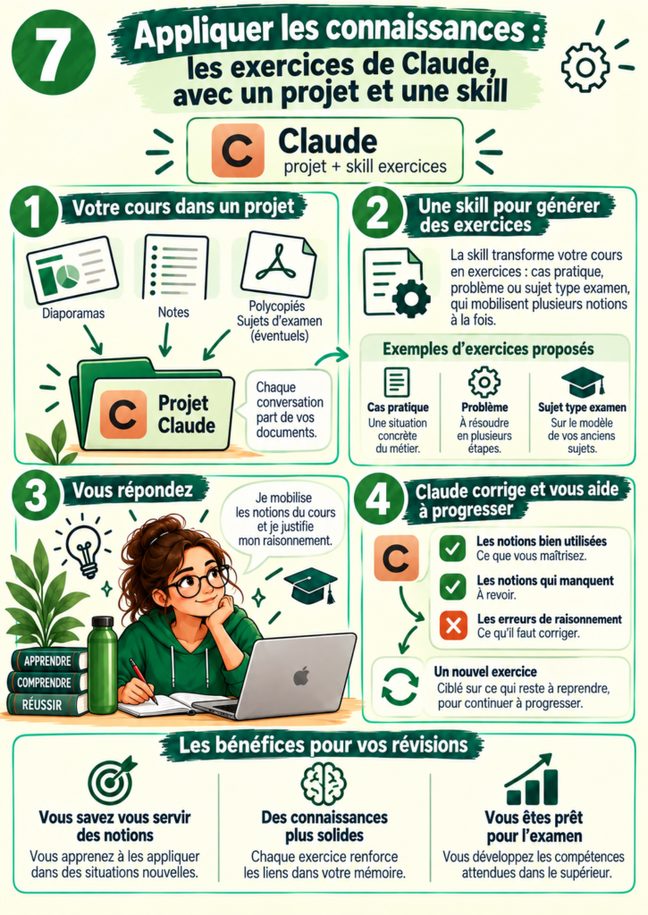 Appliquer ses connaissances avec les exercices de Claude