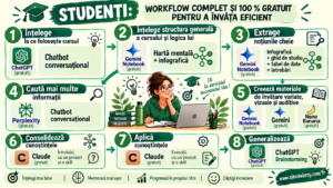 IA pentru învățare: workflow complet și 100 % gratuit pentru studenți, de la înțelegerea cursului la generalizarea cunoștințelor